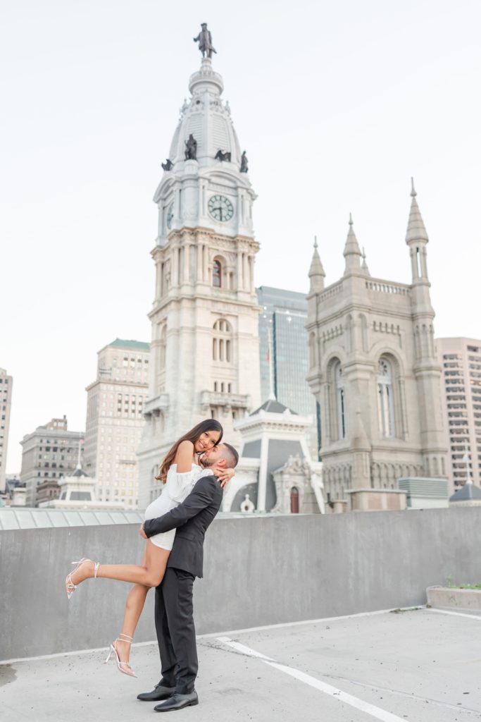 Rooftop City Engagement Session