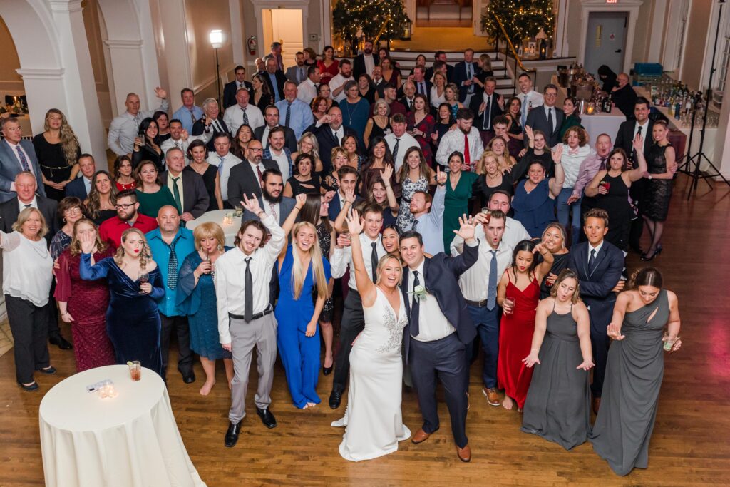 Group photo of wedding guests