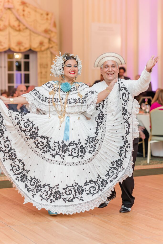 Mexican dancers at wedding
